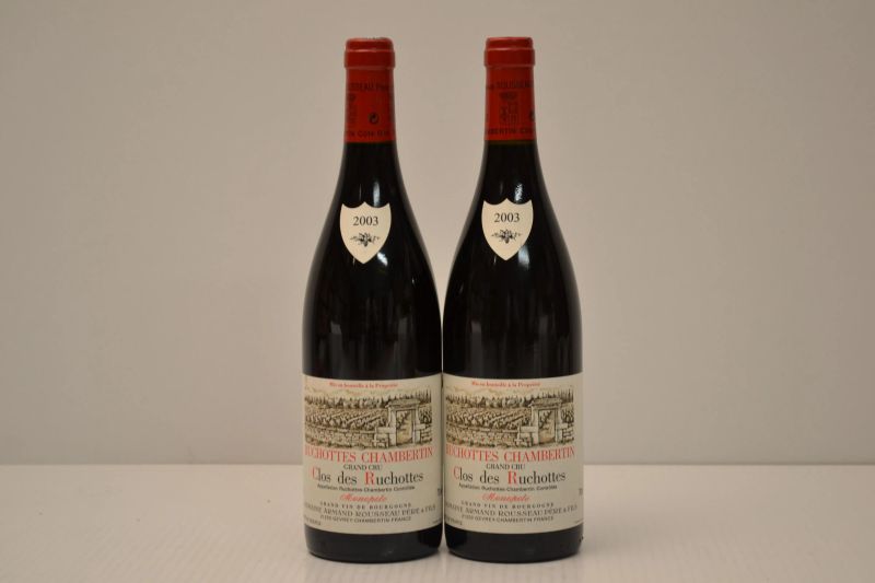 Ruchottes Chambertin Clos des Ruchottes Domaine Armand Rousseau 2003  - Auction An Extraordinary Selection of Finest Wines from Italian Cellars - Pandolfini Casa d'Aste
