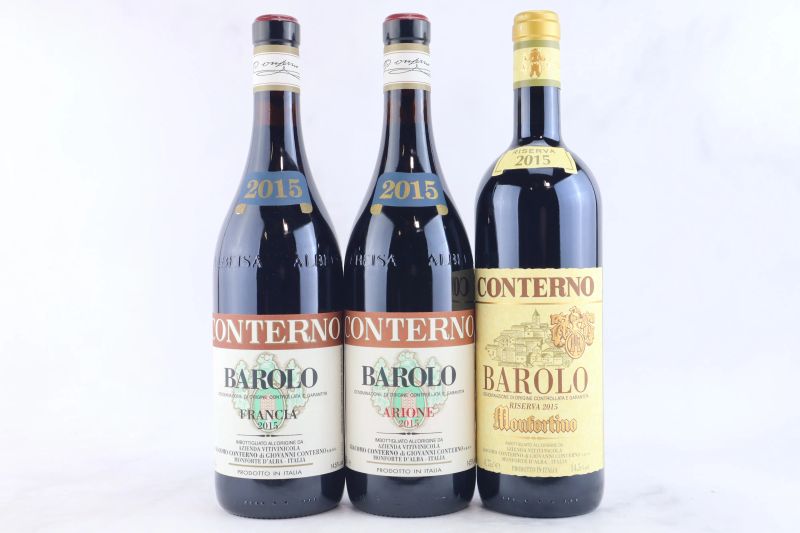 



Selezione Barolo Giacomo Conterno 2015   - Asta La Joie du Vin - Vini Pregiati e da Collezione - Pandolfini Casa d'Aste