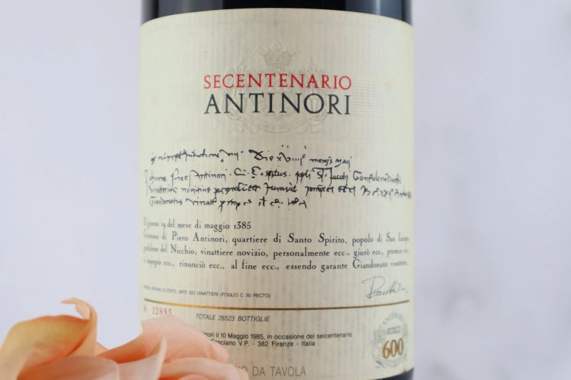 



Secentenario Antinori 1985  - Auction Smartwine 2.0 | Fleurs de Vigne - Pandolfini Casa d'Aste
