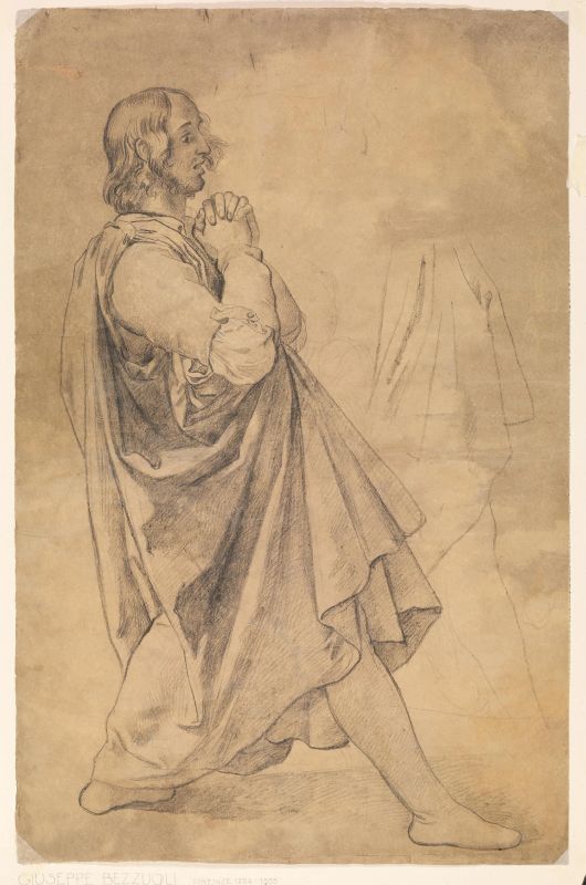      Giuseppe Bezzuoli   - Asta Opere su carta: disegni, dipinti e stampe dal secolo XV al XIX - Pandolfini Casa d'Aste