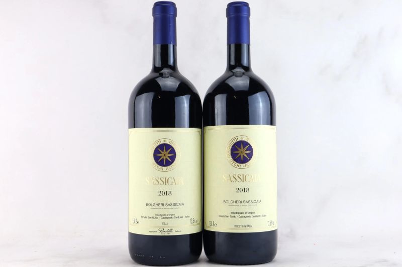 



Sassicaia Tenuta San Guido 2018  - Asta MATERIA - Vini Pregiati e da Collezione - Pandolfini Casa d'Aste