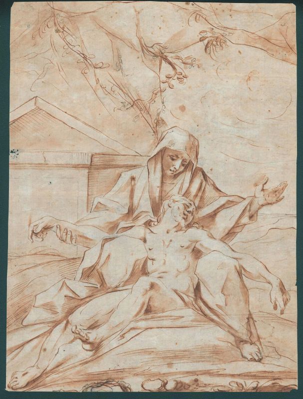 Scuola lombarda, prima met&agrave; sec. XVIII  - Auction Works on paper: 15th to 19th century drawings, paintings and prints - Pandolfini Casa d'Aste