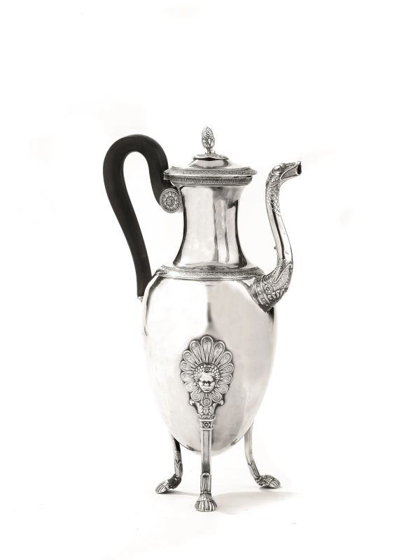 CAFFETTIERA, PARIGI, 1820 CIRCA  - Auction Italian and European Silver - Pandolfini Casa d'Aste