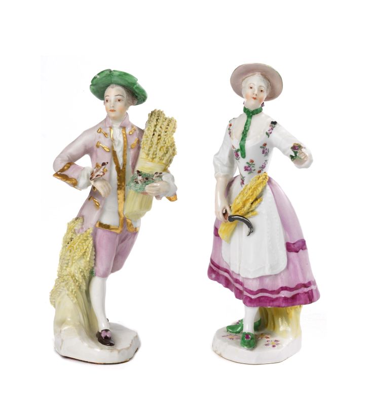 COPPIA DI FIGURE, VIENNA, SECOLO XIX  - Auction TIMED AUCTION | PAINTINGS, FURNITURE AND WORKS OF ART - Pandolfini Casa d'Aste