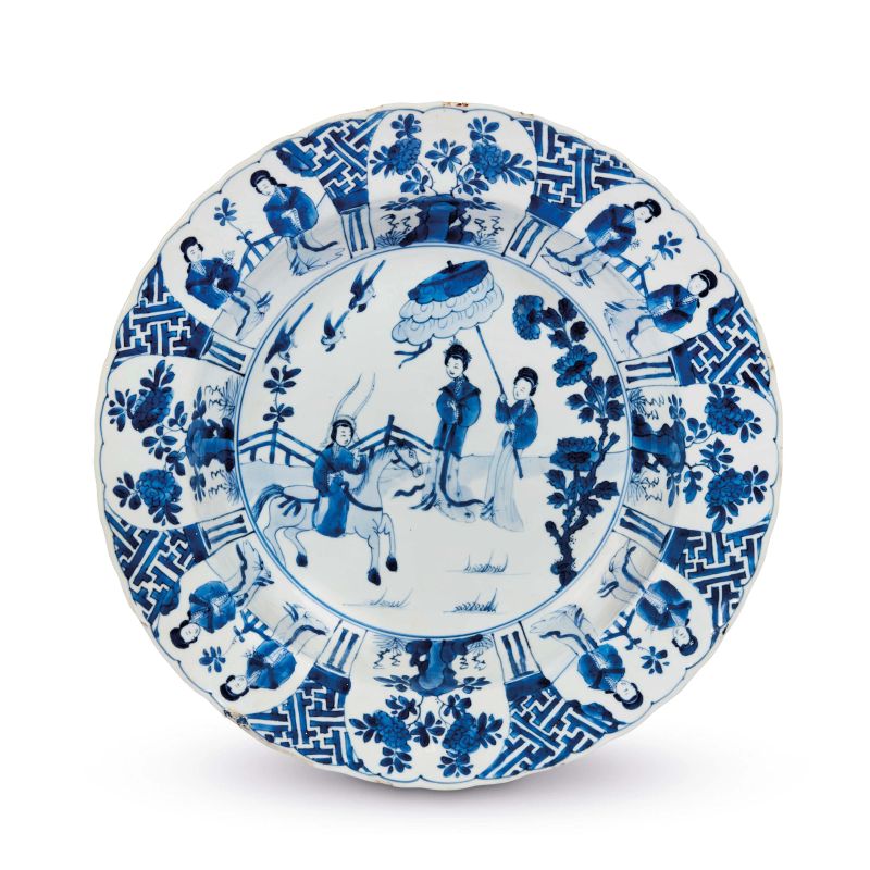 



GRANDE PIATTO BIANCO-BLU, CINA, DINASTIA QING, SEC. XVIII  - Asta Arte Orientale | 东方艺术 - Pandolfini Casa d'Aste