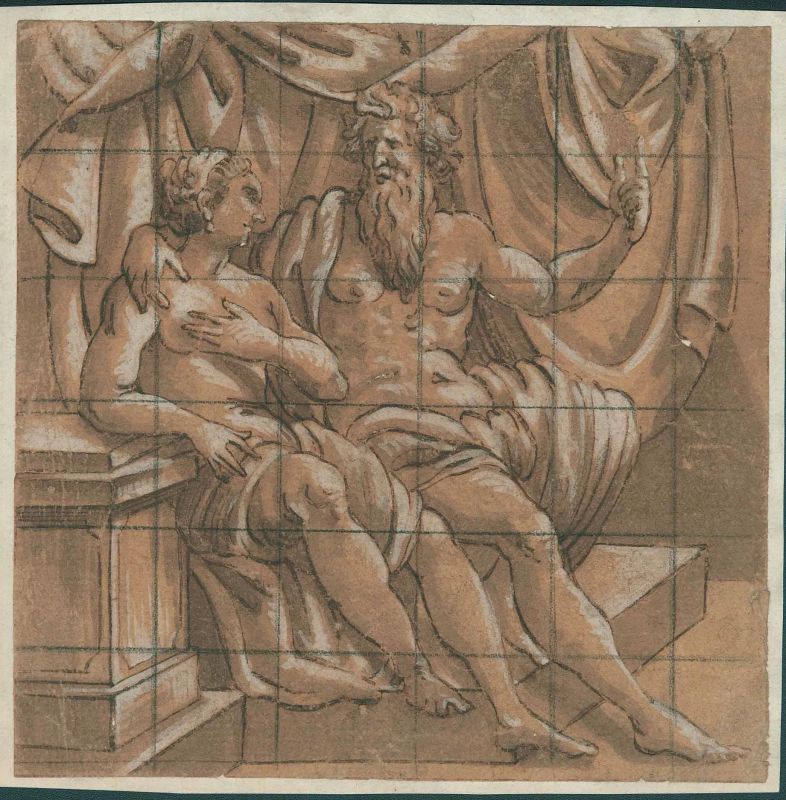 Scuola veronese, seconda met&agrave; del sec. XVI  - Auction Works on paper: 15th to 19th century drawings, paintings and prints - Pandolfini Casa d'Aste