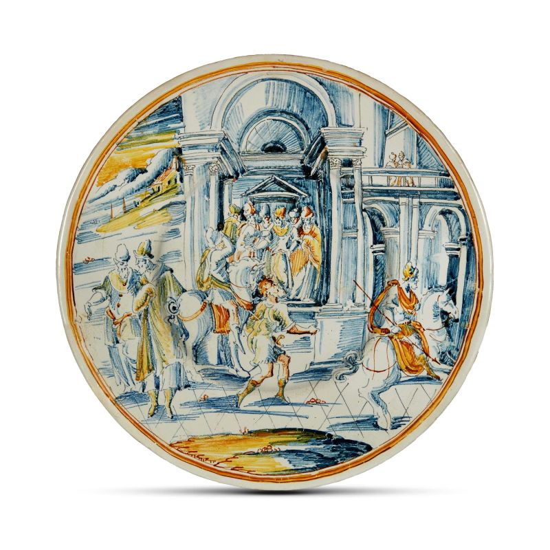 



A DISH, FAENZA, "MASTRO DEL SERVIZIO V NUMERATO", LATE 16TH - EARLY 17TH CENTURY   - Auction CERAMICS. MAJOLICA AND PORCELAIN FROM THE RENAISSANCE TO THE 18TH CENTURY - Pandolfini Casa d'Aste