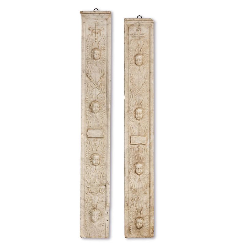 



Francesco di Simone e Andrea Ferrucci, circa 1485, a pair of pilasters, marble  - Auction SCULPTURES AND WORKS OF ART FROM MIDDLE AGE TO 19TH CENTURY - Pandolfini Casa d'Aste