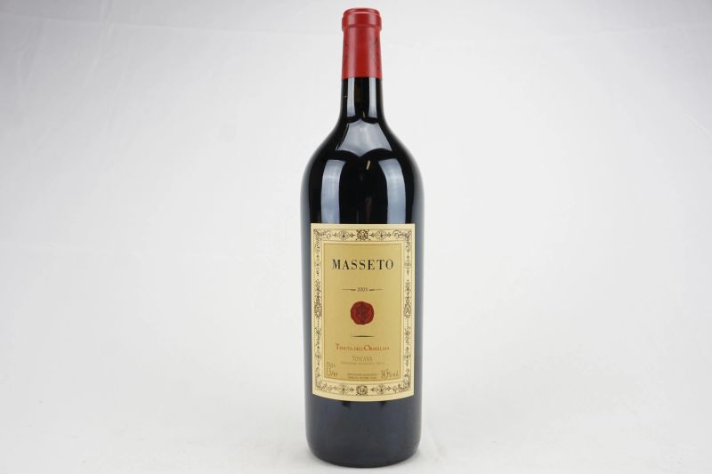      Masseto 2003   - Auction Il Fascino e l'Eleganza - A journey through the best Italian and French Wines - Pandolfini Casa d'Aste
