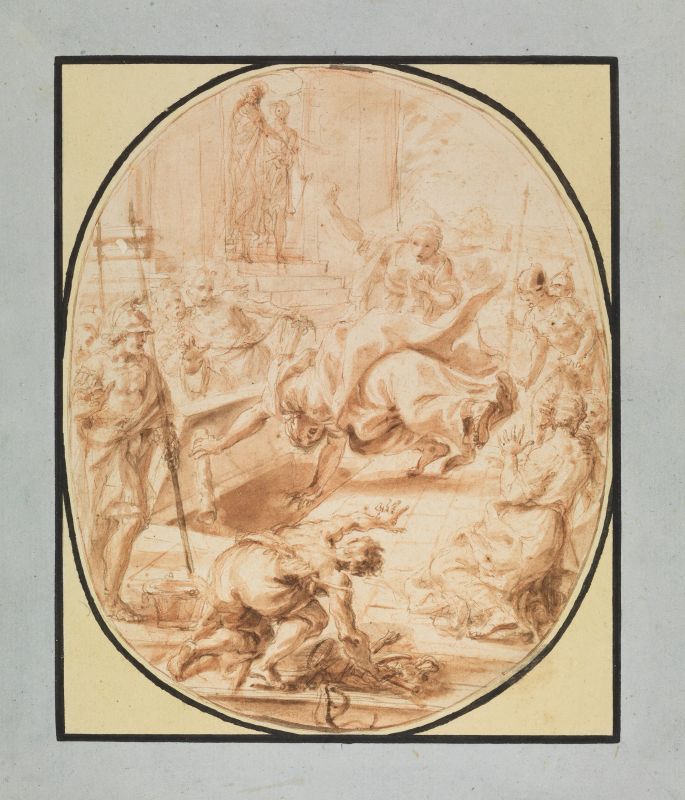      Scuola bolognese, sec. XVIII    - Auction Works on paper: 15th to 19th century drawings, paintings and prints - Pandolfini Casa d'Aste