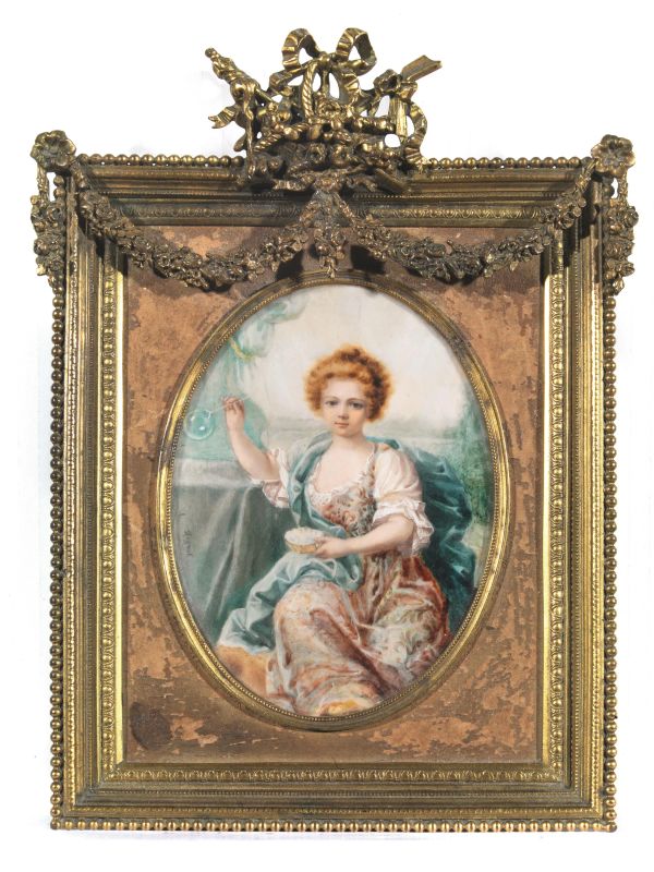 Scuola francese, inizio sec. XIX  - Auction TIMED AUCTION | PAINTINGS, FURNITURE AND WORKS OF ART - Pandolfini Casa d'Aste