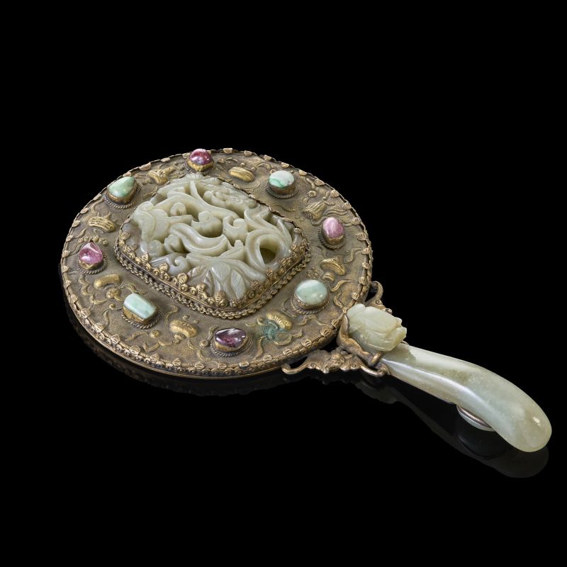 A GILT BRONZE HAND MIRROR, CHINA, 18TH-19TH CENTURY  - Auction Asian Art | 东方艺术 - Pandolfini Casa d'Aste
