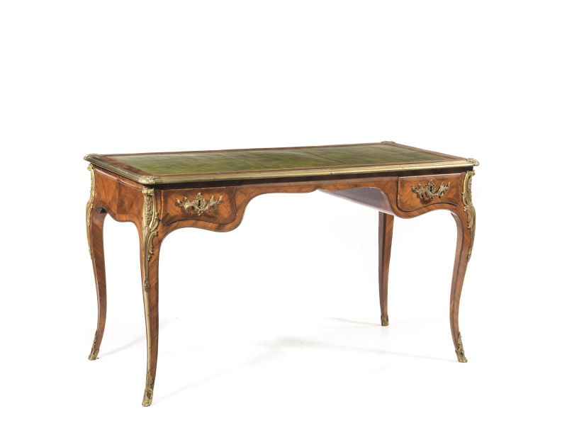BUREAU PLAT, FRANCIA, SECOLO XIX  - Auction Fine furniture and works of art from private collections - Pandolfini Casa d'Aste