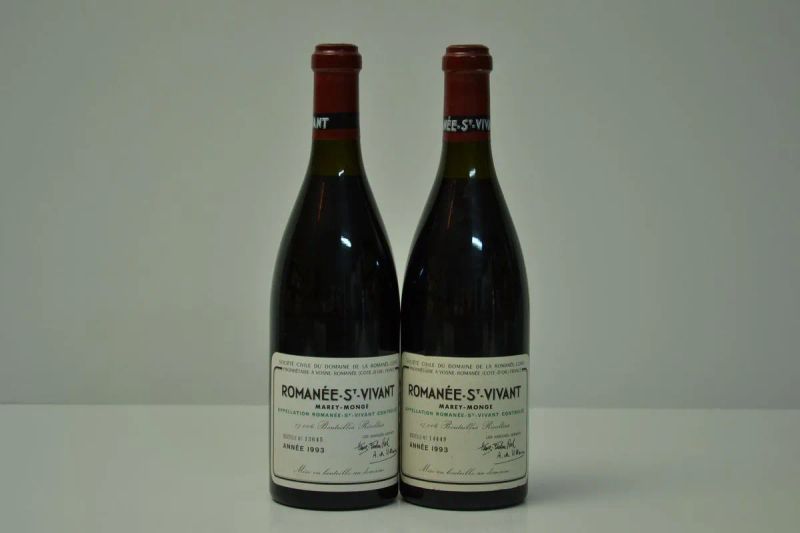 Romanee Saint Vivant Domaine de la Romanee Conti 1993  - Auction FINE WINES FROM IMPORTANT ITALIAN CELLARS - Pandolfini Casa d'Aste