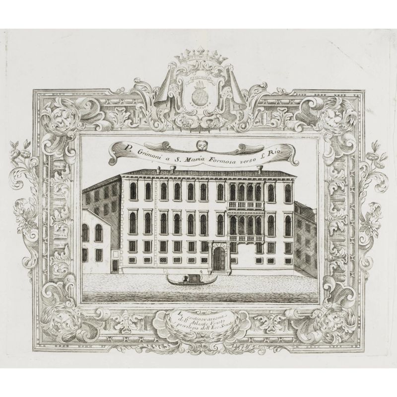 Coronelli, Vincenzo. Palazzi di Venezia. Circa 1690.  - Asta LIBRI, MANOSCRITTI, AUTOGRAFI E STAMPE - Pandolfini Casa d'Aste
