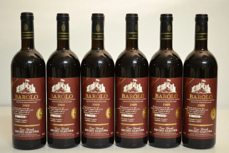 Barolo Falletto Riserva Etichetta Rossa Bruno Giacosa 1989  - Asta Una Prestigiosa Selezione di Vini e Distillati da Collezioni Private - Pandolfini Casa d'Aste