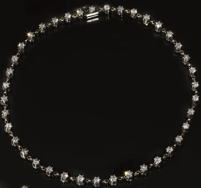 Collana, fine sec. XIX, in argento, oro giallo e diamanti  - Auction Important Jewels and Watches - I - Pandolfini Casa d'Aste