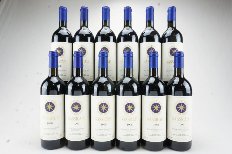      Sassicaia Tenuta San Guido 1998   - Asta L'Arte del Collezionare - Vini italiani e francesi da cantine selezionate - Pandolfini Casa d'Aste