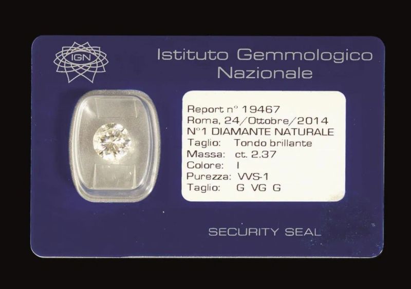 DIAMANTE TAGLIO A BRILLANTE  - Auction Fine Jewels and Watches - Pandolfini Casa d'Aste