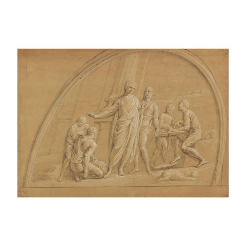 Artista neoclassico, inizio sec. XIX  - Auction TIMED AUCTION | WORKSONPAPER: DRAWINGS, PAINTINGS AND PRINTS - Pandolfini Casa d'Aste