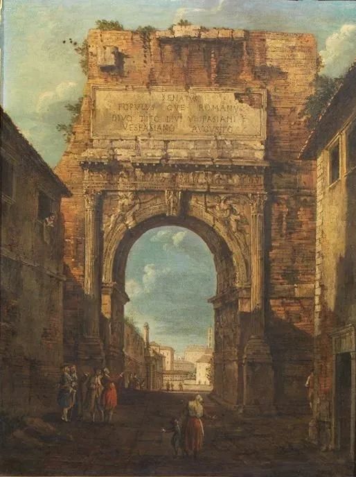 &#955; Seguace di Antonio Canal, detto Canaletto, sec. XVIII  - Asta Dipinti e sculture antiche - Pandolfini Casa d'Aste
