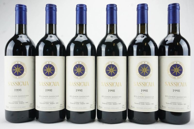      Sassicaia Tenuta San Guido 1998   - Auction The Art of Collecting - Italian and French wines from selected cellars - Pandolfini Casa d'Aste