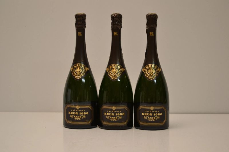 Krug 1988  - Asta Una Straordinaria Selezione di Vini Pregiati da Cantine Italiane - Pandolfini Casa d'Aste