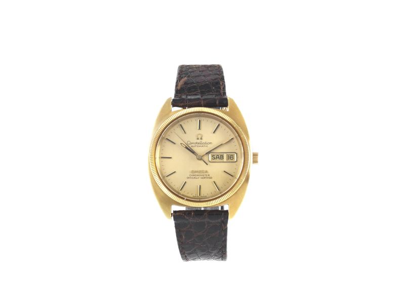 OROLOGIO OMEGA CONSTELLATION DAY-DATE IN ORO GIALLO  - Auction JEWELS, WATCHES AND SILVER - Pandolfini Casa d'Aste