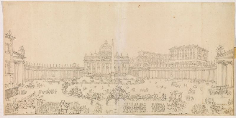 Attribuito a Francesco Panini  - Auction Works on paper: 15th to 19th century drawings, paintings and prints - Pandolfini Casa d'Aste