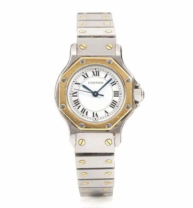 Orologio da polso Cartier Santos Automatique, in acciaio e oro  - Auction Important Jewels and Watches - I - Pandolfini Casa d'Aste
