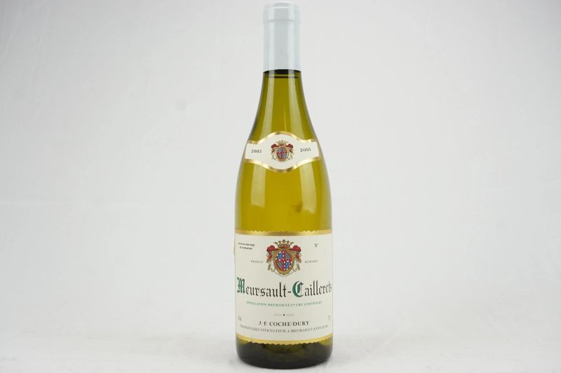      Meursault-Caillerets Domaine J.-F. Coche Dury 2003   - Auction Il Fascino e l'Eleganza - A journey through the best Italian and French Wines - Pandolfini Casa d'Aste