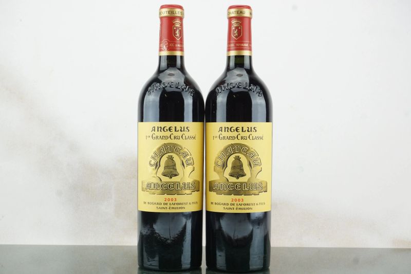 Ch&acirc;teau Angelus 2003  - Auction LA RAFFINATEZZA DELLA COMPLESSITA' - Fine and Rare Wine - Pandolfini Casa d'Aste