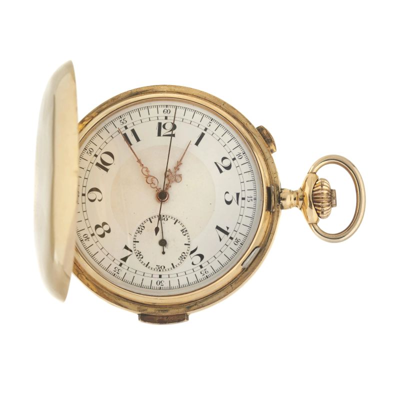 



MONOPUSHER CHRONOGRAPH QUARTER REPEATER YELLOW GOLD POCKET WATCH  - Auction WATCHES - Pandolfini Casa d'Aste
