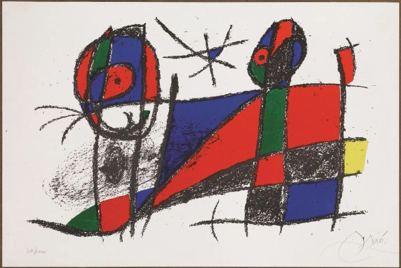 Mir&oacute;, Joan  - Auction Prints and Drawings from the 16th to the 20th century - Pandolfini Casa d'Aste