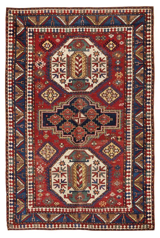      TAPPETO LORY-PAMBAK, CAUCASO, 1870    - Auction important antique rugs - Pandolfini Casa d'Aste