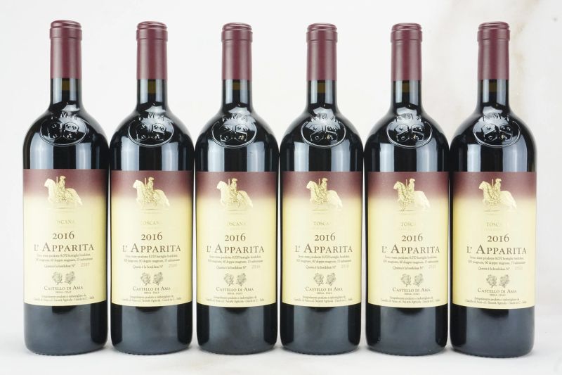 L&rsquo;Apparita Castello di Ama 2016  - Auction L'Armonia del Tempo | FINEST AND RAREST WINES - Pandolfini Casa d'Aste