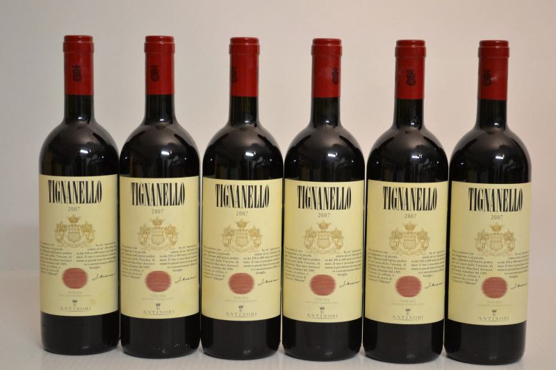 Tignanello Antinori 2007  - Auction A Prestigious Selection of Wines and Spirits from Private Collections - Pandolfini Casa d'Aste