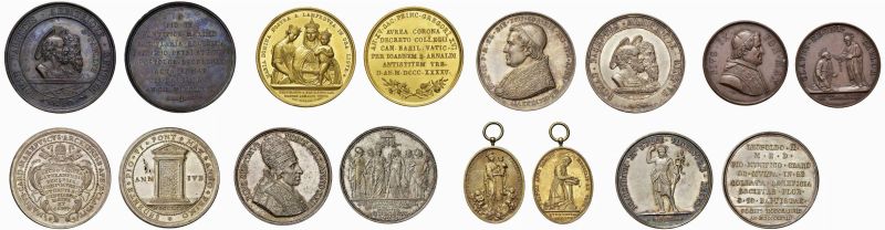 OTTO MEDAGLIE A TEMA RELIGIOSO  - Auction Collectible coins and medals. From the Middle Ages to the 20th century. - Pandolfini Casa d'Aste