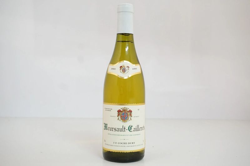      Meursault-Caillerets Domaine J.-F. Coche Dury 2003   - Asta Vini Pregiati e Distillati da Collezione - Pandolfini Casa d'Aste