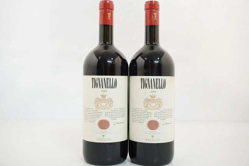      Tignanello Antinori 2003   - Asta Vini Pregiati e Distillati da Collezione - Pandolfini Casa d'Aste