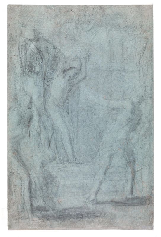 Scuola lombarda, fine sec. XVI - inizio sec. XVII  - Auction Works on paper: 15th to 19th century drawings, paintings and prints - Pandolfini Casa d'Aste