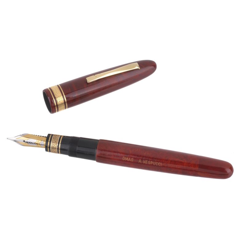 Omas :      OMAS COLLEZIONE AMERIGO VESPUCCI EDIZIONE LIMITATA PENNA STILOGRAFICA, 1991   - Auction ONLINE AUCTION | COLLECTIBLE PENS - Pandolfini Casa d'Aste