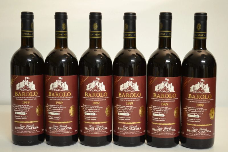 Barolo Falletto Riserva Etichetta Rossa Bruno Giacosa 1989  - Auction A Prestigious Selection of Wines and Spirits from Private Collections - Pandolfini Casa d'Aste
