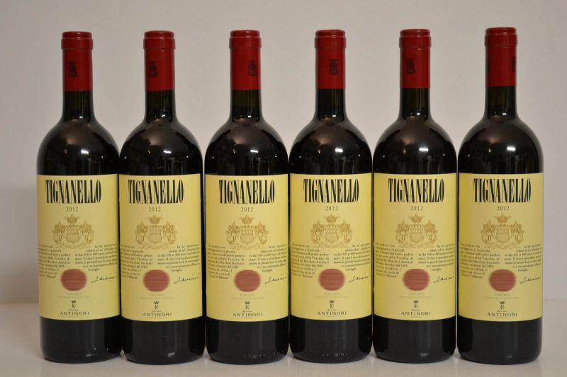 Tignanello Antinori 2012  - Asta Una Eccezionale Selezione di Vini e Distillati Internazionali da Collezioni Private - Pandolfini Casa d'Aste