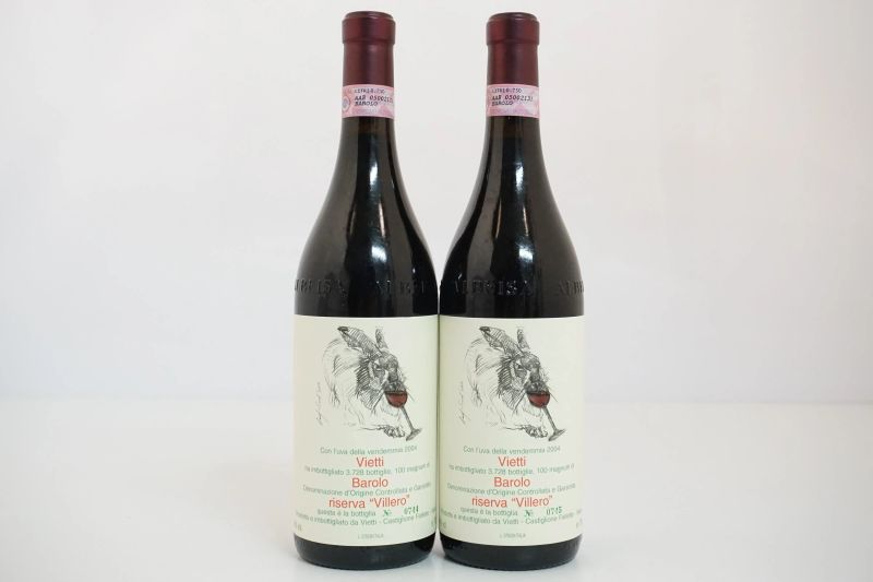      Barolo Villero Riserva Vietti 2004   - Asta Vini Pregiati e Distillati da Collezione - Pandolfini Casa d'Aste