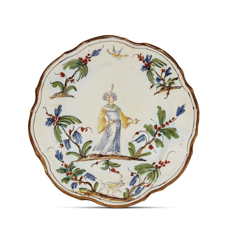 



A SMALL DISH, LODI, 18TH CENTURY  - Auction MAJOLICA AND PORCELAIN FROM THE RENAISSANCE TO THE 19TH CENTURY - Pandolfini Casa d'Aste