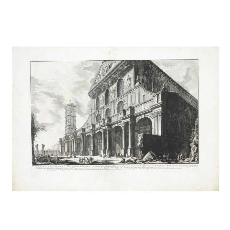 Giovanni Battista Piranesi  - Auction TIMED AUCTION | WORKSONPAPER: DRAWINGS, PAINTINGS AND PRINTS - Pandolfini Casa d'Aste
