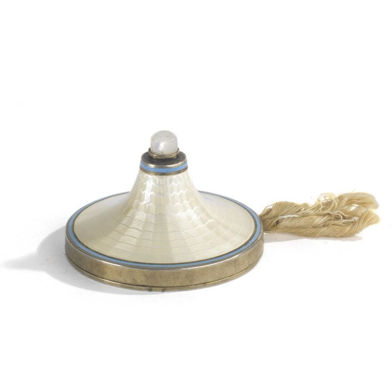 A SILVER AND ENAMEL ELECTRICALTABLE BELL, RUSSIA, BEGINNING 20TH CENTURY  - Auction TIME AUCTION| SILVER - Pandolfini Casa d'Aste