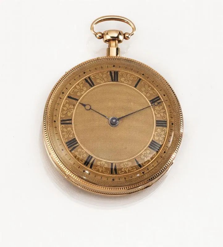 OROLOGIO DA TASCA CON RIPETIZIONE ORE, ANONIMO SVIZZERO 1830 CIRCA, IN ORO 18 KT  - Auction Silver, jewels, watches and coins - Pandolfini Casa d'Aste