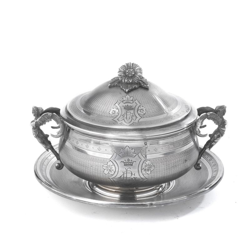 A SILVER ACCOUCHEMENT CUP, PARIS, 1890 CIRCA; MARK OF ROUSSEL AND FILS AIN&Egrave;  - Auction ITALIAN AND EUROPEAN SILVER - Pandolfini Casa d'Aste